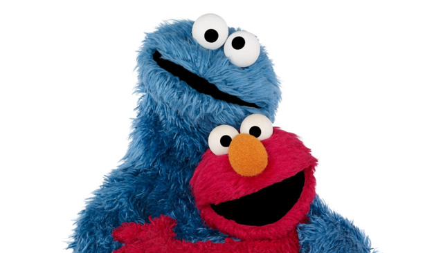 elmo cookie monster toy