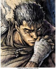 Berserk - Guts Preliminary Publicity Harmony Cel Setup by Shichiro Kobayashi (OLM, c. 1997-98)