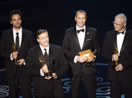 Bill Westenhofer accepts the Oscar for Achievement in Visual Effects.