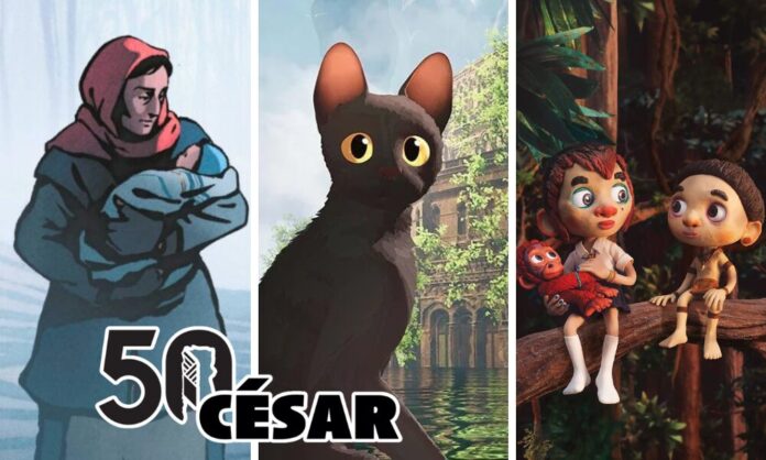 Nominees for this year's César award for animated features are 'The Most Precious of Cargoes,' 'Flow' and 'Savages.'