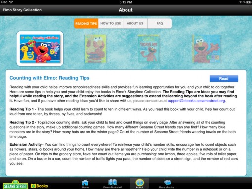 The Elmo Story Collection App