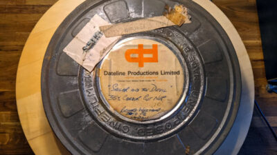 ‘Sailor and the Devil’ reel can [Photo courtesy of Daniel Aguirre Hansell]