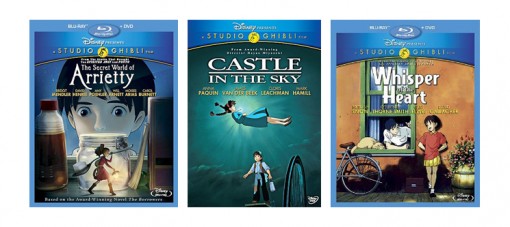 The Secret World of Arrietty, Castle in the Sky and Whisper of the Heart