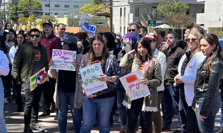 Disney Animation Workers Hold Solidarity Walk for Union Bid | Animation ...