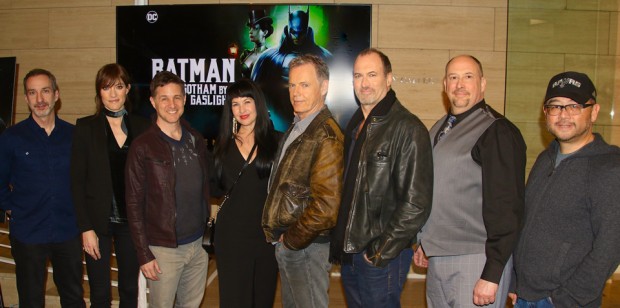 Batman: Gotham by Gaslight cast and crew at the LA premiere Feb. 5.