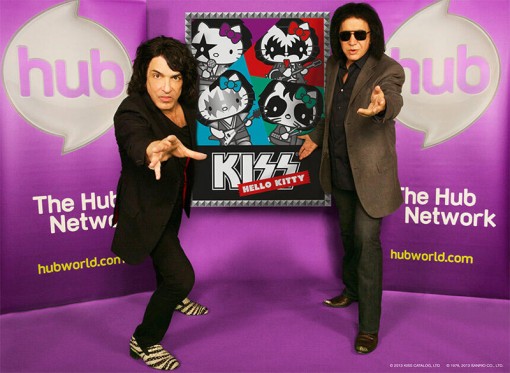 (from left) Paul Stanley and Gene Simmons