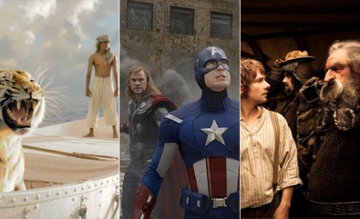 Live-action movies like Life of Pi, The Avengers and The Hobbit that put some animated pics to shame.