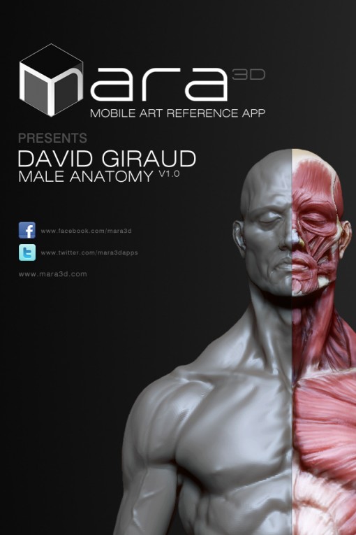 MARA3D: David Giraud Male Anatomy app