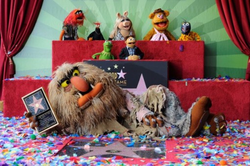 The Muppets who were honored with 2,466th Star on the Hollywood Walk of Fame in front of the El Capitan Theatre on March 20, 2012 in Hollywood, California. (Photo by Frazer Harrison/Getty Images)