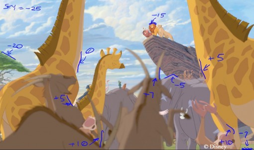 The Lion King 3D Depth Map