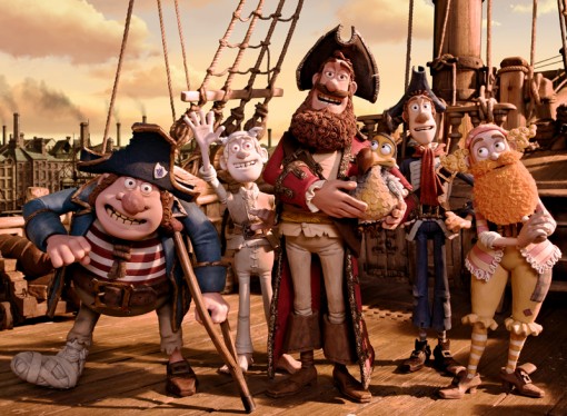 The silly, big-hearted cast of Aardman's The Pirates! Band of Misfits.